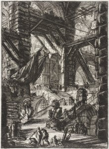 Die Treppe mit Trophäen von Giovanni Battista Piranesi