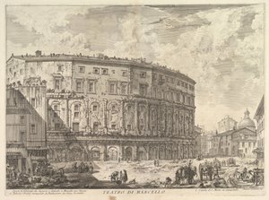 Das Theater des Marcellus Teatro di Marcello, ca. 1757 von Giovanni Battista Piranesi