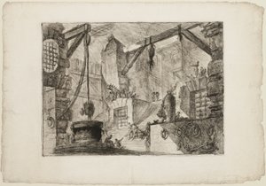 Der Brunnen, Platte 13 aus Imaginäre Gefängnisse von Giovanni Battista Piranesi