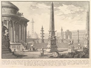Das antike Kapitol, bestiegen von etwa hundert Stufen, ca. 1750