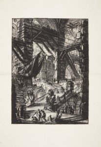 Die Treppe mit Trophäen