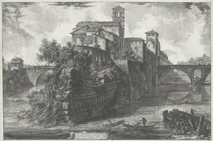 Tiberinsel in Rom von Giovanni Battista Piranesi