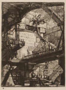 Titelblatt, Platte I aus Imaginary Prisons, ca. 1750