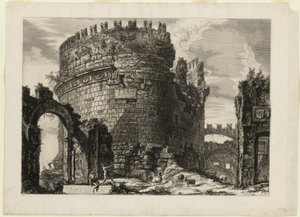 Grab von Caecilia Metella, aus Ansichten von Rom von Giovanni Battista Piranesi