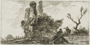 Grab der drei Curiatii-Brüder in Albano, Platte 27 aus Einige Ansichten von Triumphbögen und anderen Denkmälern von Giovanni Battista Piranesi