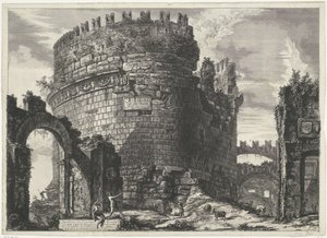 Grab von Caecilia Metella in Rom von Giovanni Battista Piranesi