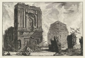 Gräber von Licinianus Piso und der Familie Cornelius entlang der Via Appia von Giovanni Battista Piranesi