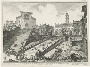 Treppen zur Piazza del Campidoglio und zur Santa Maria in Aracoeli in Rom