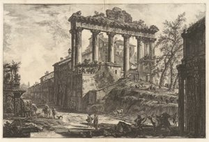Ansicht des sogenannten Tempels der Concordia, aus Vedute di Roma von Giovanni Battista Piranesi