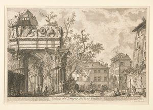 Ansicht des Tempels des Jupiter Tonans (der Donnerer), aus Vedute di Roma von Giovanni Battista Piranesi