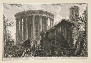 Ansicht des Tempels der Sibylle in Tivoli, aus Ansichten von Rom von Giovanni Battista Piranesi