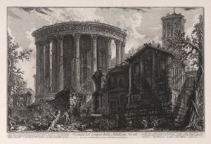Ansicht des Tempels der Sibylle in Tivoli, aus Vedute di Roma von Giovanni Battista Piranesi