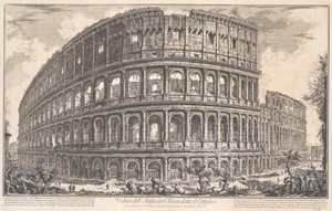 Veduta des Amphitheaters Flavio genannt das Kolosseum