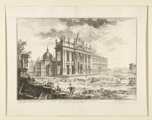 Ansicht der Basilika S. Giovanni Laterano, aus Vedute di Roma