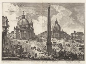 Veduta della Piazza del Popolo, aus Vedute di Roma von Giovanni Battista Piranesi