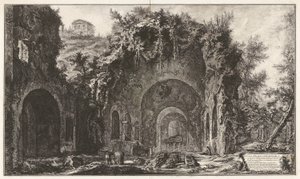 Veduta della fonte e delle Spelonche d von Giovanni Battista Piranesi