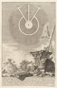Ansicht eines anderen Teils der Grabkammer von L. Arruntius, Tafel 10 aus Band 2 Antichità romane von Giovanni Battista Piranesi