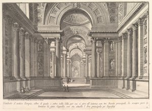 Vorhalle eines antiken Tempels, ca. 1743-50
