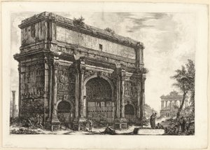 Ansicht des Bogens von Septimius Severus, aus Ansichten von Rom