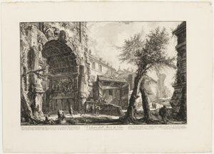 Ansicht des Titusbogens, aus Vedute di Roma (Ansichten von Rom) von Giovanni Battista Piranesi