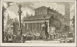 Ansicht der Basilika S. Lorenzo fuori delle Mura, aus Ansichten von Rom von Giovanni Battista Piranesi
