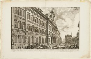 Ansicht des Palazzo di Montecitorio, aus Ansichten von Rom