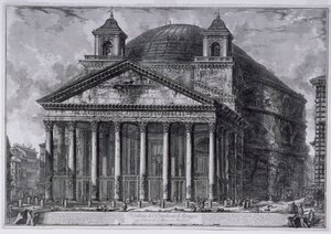 Ansicht des Pantheon von Agrippa, ca. 1761