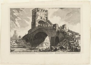 Ansicht der Ponte Salario, aus Ansichten von Rom von Giovanni Battista Piranesi