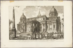 Ansicht des Hintereingangs der Basilika S. Maria Maggiore, aus Ansichten von Rom von Giovanni Battista Piranesi