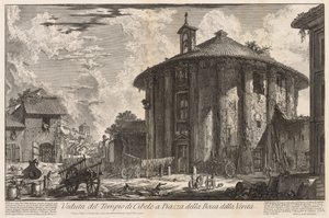 Ansichten von Rom: Tempel der Kybele von Giovanni Battista Piranesi