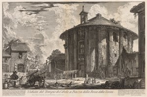 Ansichten von Rom: Tempel der Kybele von Giovanni Battista Piranesi