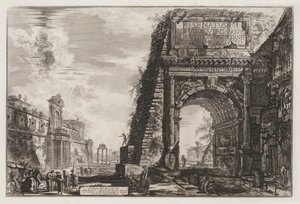 Ansichten von Rom: Der Titusbogen, 1776
