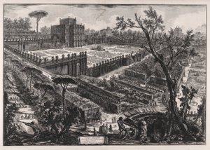 Villa Panfili außerhalb der Porta S. Pancrazio, aus Vedute di Roma (Ansichten von Rom) von Giovanni Battista Piranesi