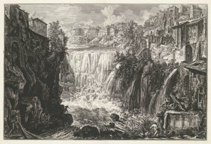Wasserfall in Tivoli von Giovanni Battista Piranesi