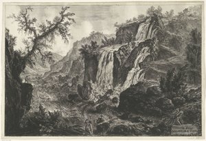 Wasserfälle in Tivoli von Giovanni Battista Piranesi
