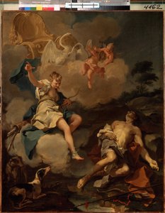 Diana und Endymion von Giovanni Battista Pittoni