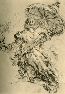 Ein Maure mit Köcher und Sonnenschirm, 1752, 1928 von Giovanni Battista Tiepolo