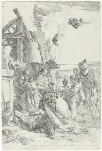 Anbetung des Christuskindes durch die drei Könige von Giovanni Battista Tiepolo