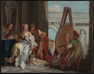 Alexander der Große und Campaspe im Studio von Apelles von Giovanni Battista Tiepolo