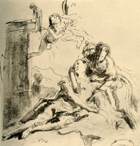 Angelica pflegt die Wunden von Medor, um 1757, 1928