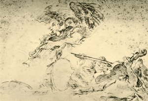 Engel spielen Musikinstrumente, ca. 1755, 1928