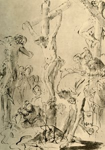Kreuzigung, Mitte 18. Jahrhundert, 1928 von Giovanni Battista Tiepolo