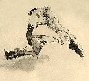 Kniende Figur von hinten gesehen, Mitte des 18. Jahrhunderts, 1928
