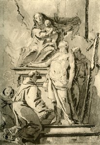 Madonna auf dem Thron mit Heiligen von Giovanni Battista Tiepolo