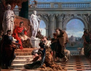 Maecenas präsentiert die Künste Augustus, 1743