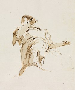 Männliche(?) Figur von unten gesehen