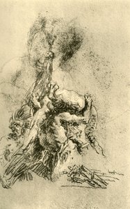 Mann mit einem Krokodil auf dem Rücken, 1752-1753, 1928