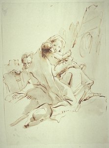 Ruhe auf der Flucht nach Ägypten von Giovanni Battista Tiepolo