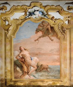 Ruggero befreit Angelica, aus dem Raum des Orlando Furioso in der Palazzina, 1757