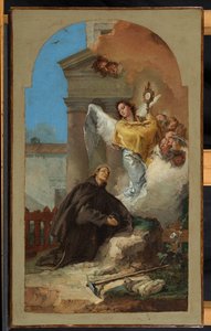 Vision des heiligen Paschalis Baylon von der Eucharistie von Giovanni Battista Tiepolo